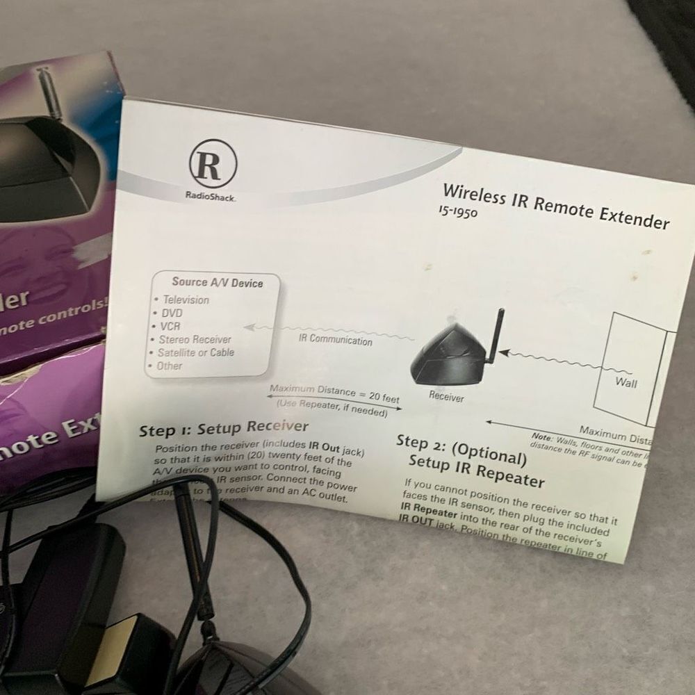 Radio Shack Wireless IR Remote Extender 15-1950 - Picture 4 of 4